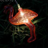 Christmas tree decoration waterproof ip44 battery Operated pink Flamingo Fairy Light with led string