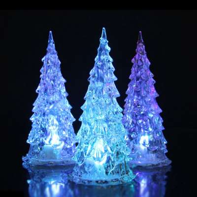 Wholesale color changing rgb Christmas tree led night light for kids