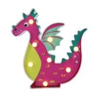 New Holiday LED Lights DRAGON Shaped Night Marquee Light Baby Plastic Kids Bedroom Bedside Lamp Party Decoration