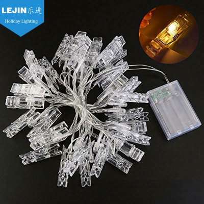 20LED Photo Clips String Lights Battery Powered Fairy Photo String Lights Home Decor With 8funtion remote Led String Light