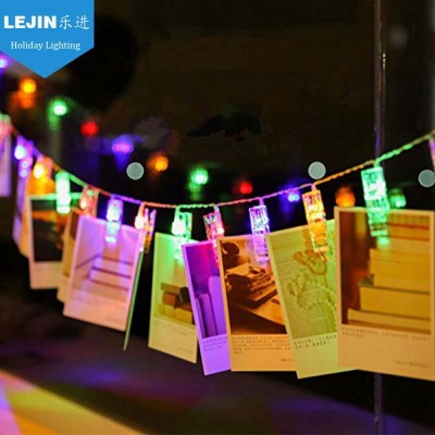 30Led Wire Less Remote Control Photo Clip String Light Home Decoration Clamp String Light Fairy Led Picture Display Starry Light